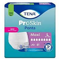TENA ProSkin Pants Maxi inkontinenčné nohavičky L 8 kvapiek 10 kusov
