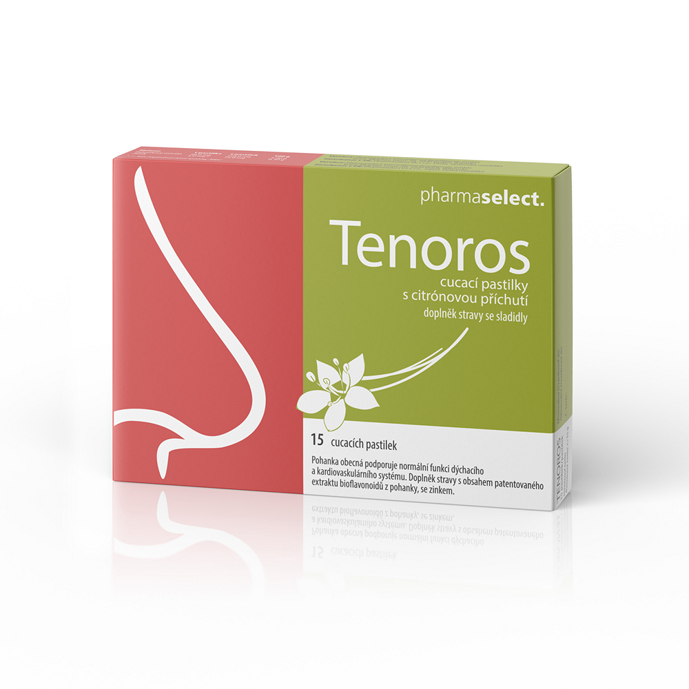 TENOROS cmúľacie pastilky s citrónovou príchuťou 15 kusov