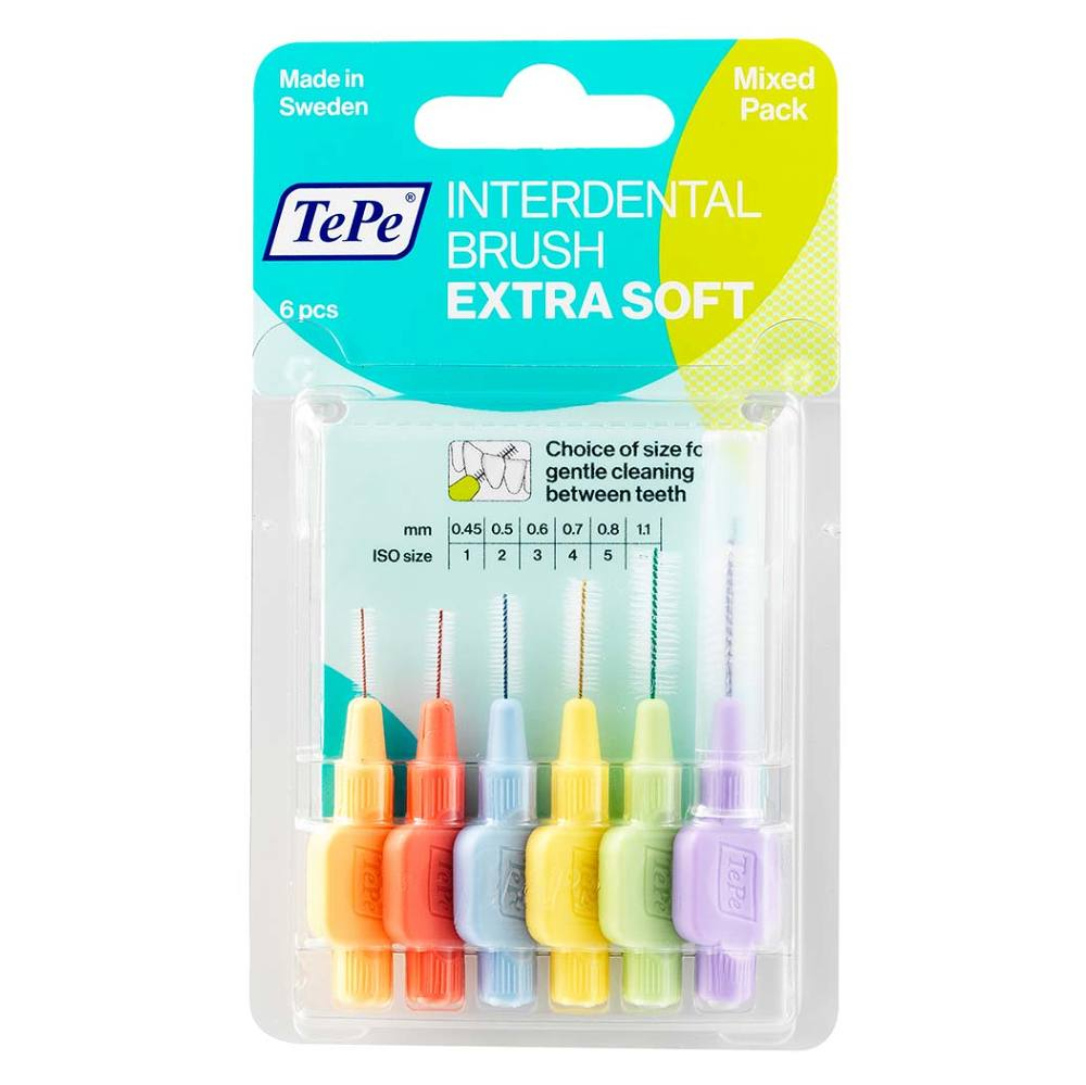 TEPE Extra soft Štartovacia sada medzizubných kefiek 6 veľkostí 6 ks