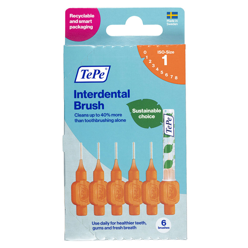 TEPE Original Medzizubné kefky oranžové 0,45 mm v krabičke 6 kusov kúpite na Mojalekaren.sk