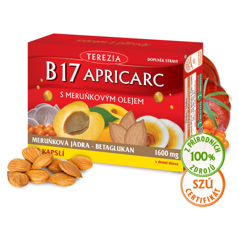 TEREZIA Apricarc B17 s marhuľovým olejom 60 kapsúl kúpite na Mojalekaren.sk