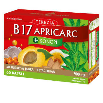 TEREZIA B17 Apricarc + Konope 60 kapsúl