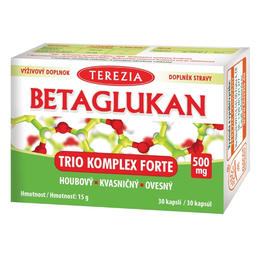 TEREZIA Betaglukan Trio Komplex Forte 30 kapsúl
