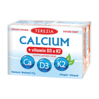 TEREZIA CALCIUM + vitamín D3 a K2 30 kapsúl