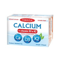 TEREZIA Calcium + vitamín D3 a K2 30 kapsúl