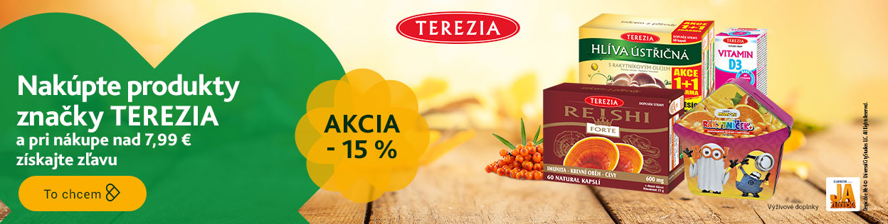 ZĽAVA 15 % na produkty TEREZIA