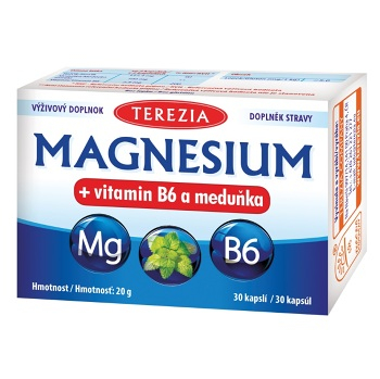 TEREZIA Magnesium + vitamín B6 a medovka 30 kapsúl