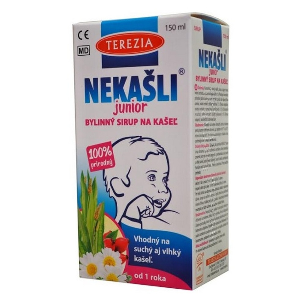 TEREZIA Nekašli junior 100% prírodný bylinný sirup na kašeľ 150 ml kúpite na Mojalekaren.sk
