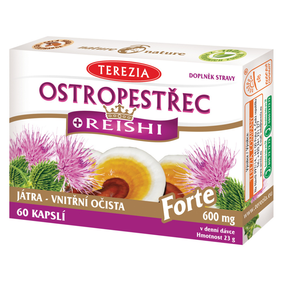 TEREZIA Pestrec + reishi forte 60 kapsúl kúpite na Mojalekaren.sk