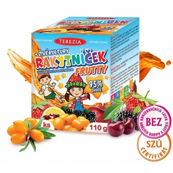 TEREZIA Rakytníček frutty ovocné želé s rakytníkom + živé kultúry 60 kusov (Vitamíny, multivitamíny pro děti) - Viaczložkové - obrázok 2/2