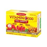 TEREZIA Vitamín C 500 mg trio natur+ 60 kapsúl