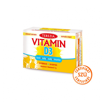 TEREZIA Vitamín D3 1000 IU 30 kapsúl (Vitamín D) - Jednozložkové - obrázok 2/2