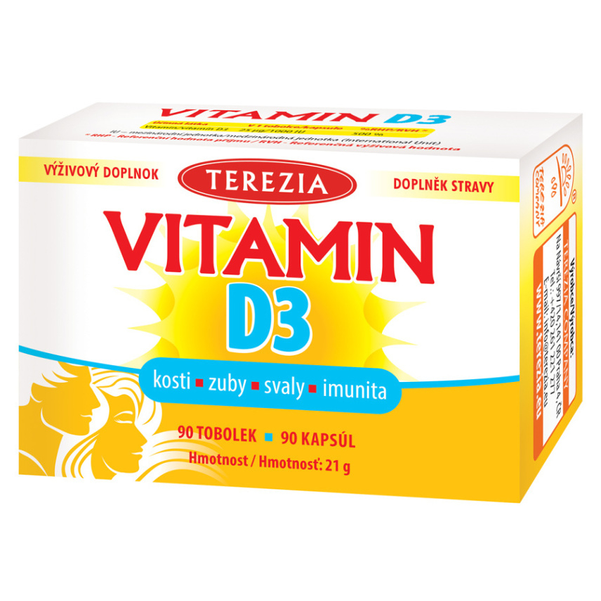 TEREZIA Vitamín D3 1000 IU 90 kapsúl kúpite na Mojalekaren.sk