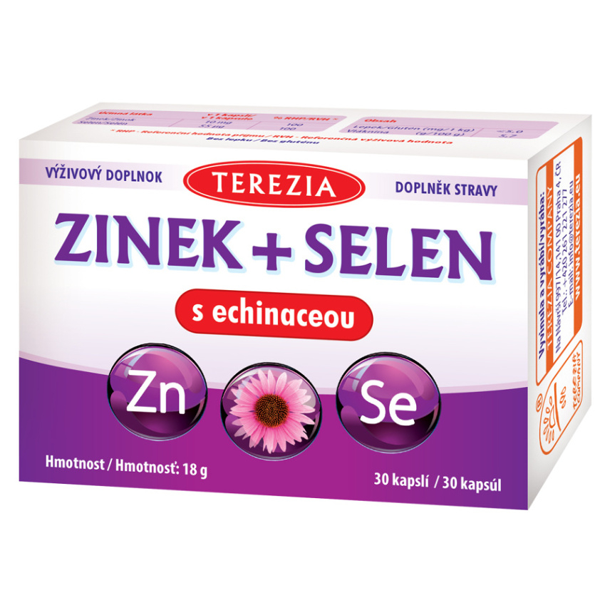 TEREZIA Zinok + selén s echinaceou 30 kapsúl kúpite na Mojalekaren.sk