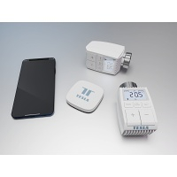 TESLA Smart Bundle Basic 2 x Valve termostatická hlavica + Hub centrálna jednotka pre múdru domácnosť