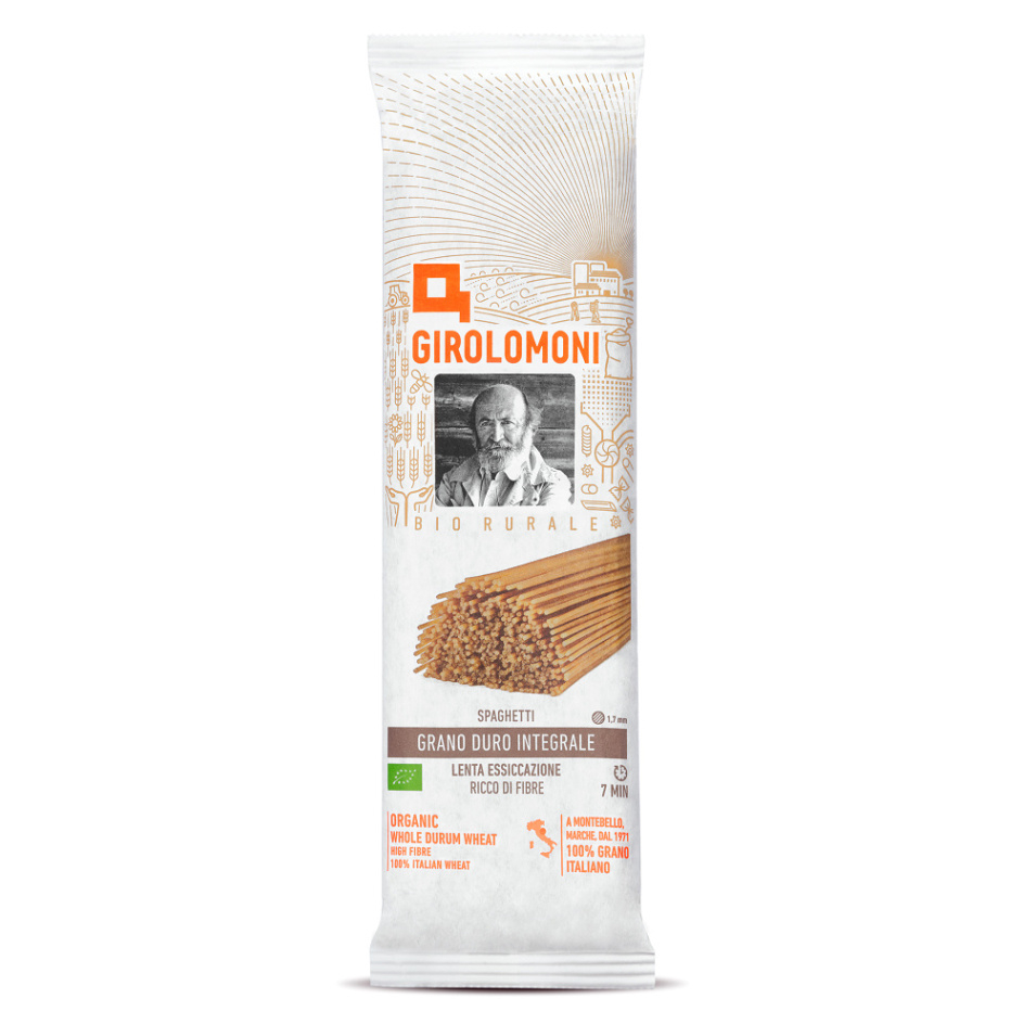GIROLOMONI Cestoviny špagety celozrnné semolínové BIO 500 g