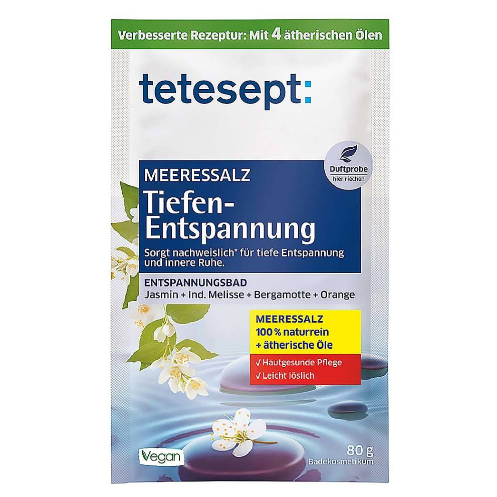 TETESEPT Morská soľ do kúpeľa Hlboké uvoľnenie 80 g