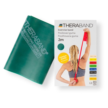 THERA-BAND Posilňovacia guma zelená - silná 2 m (Posilňovacie a cvičebné gumy)