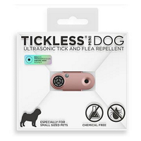 TICKLESS Mini dog nabíjací ultrazvukový odpudzovač kliešťov a bĺch ružovozlatá