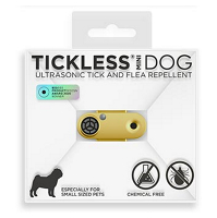 TICKLESS Mini dog nabíjací ultrazvukový odpudzovač kliešťov a bĺch zlatá