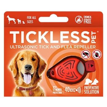 TICKLESS PET Ultrazvukový odpudzovač kliešťov a bĺch pre psov farba orange 1 kus