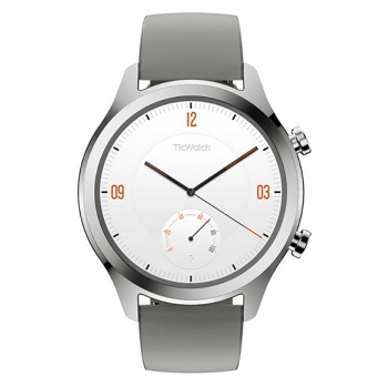 TICWATCH C2+ Platinum Silver chytré hodinky
