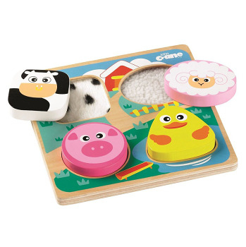 TIDLO Senzorické puzzle farma (Montessori hračky) - Skladacia