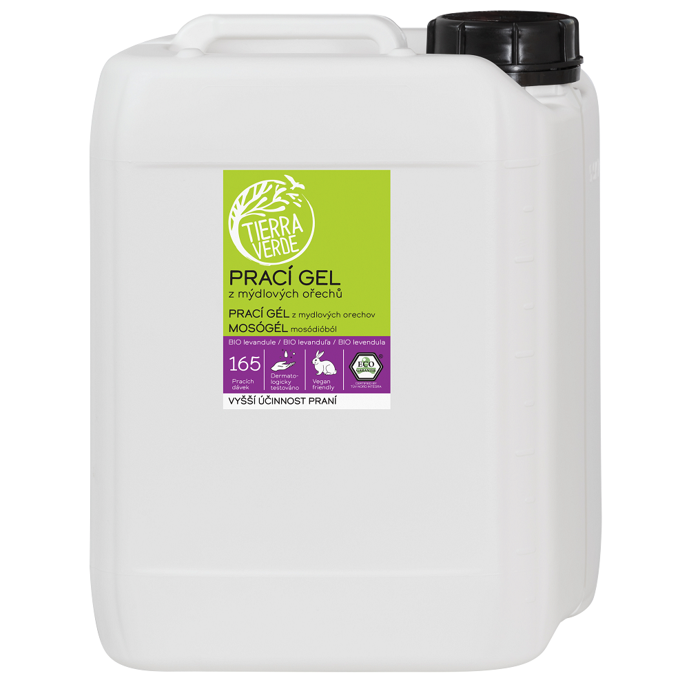 TIERRA VERDE Prací gél s levanduľou BIO 5 l