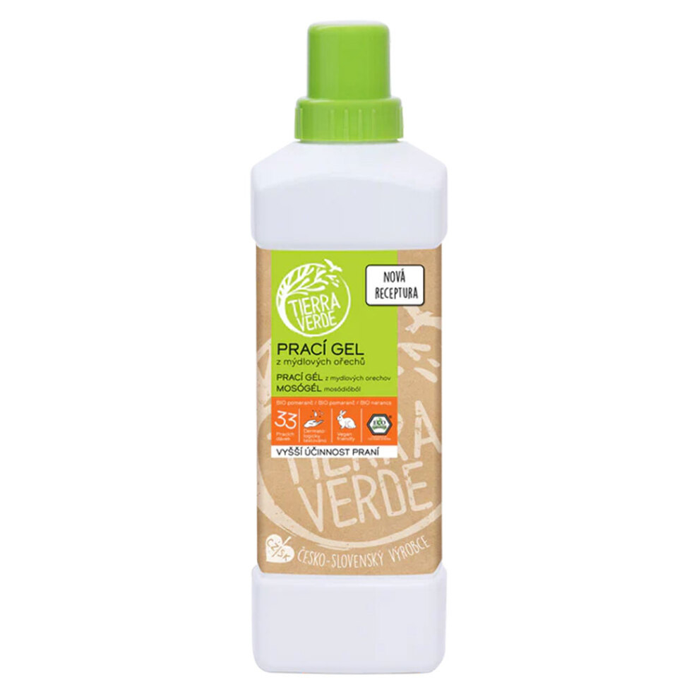 TIERRA VERDE Prací gél s pomarančom BIO 1 l