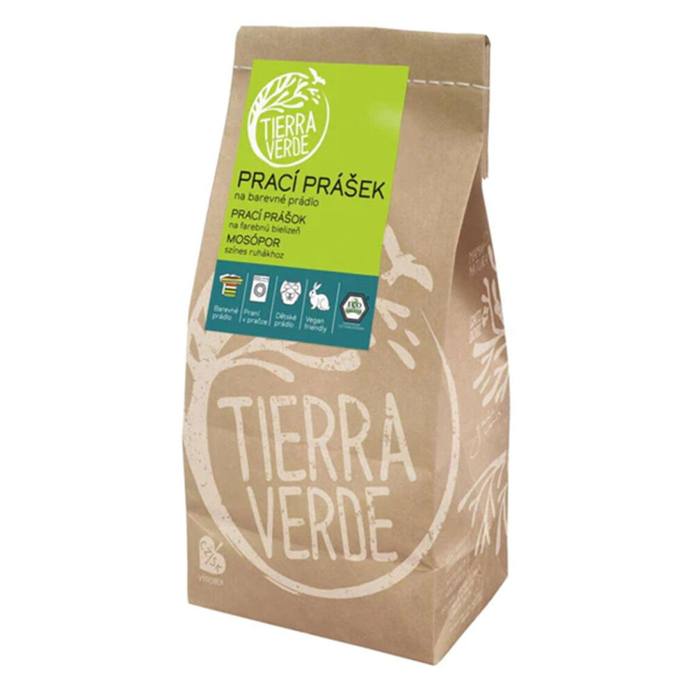TIERRA VERDE Prací prášok na farebnú bielizeň 850 g