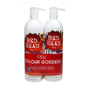 TIGI Bed Head Combat Colour Goddess Shampoo 750 ml + Conditioner 750 ml