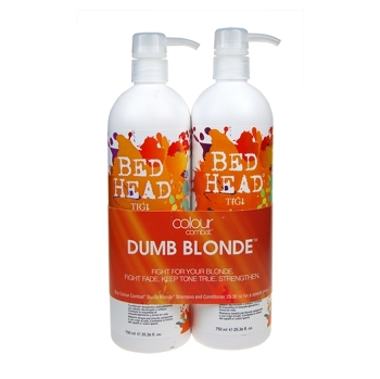 Tigi Bed Head Combat Dumb Blonde Shampoo 1500ml (Šampon a kondicioner pro blond vlasy)
