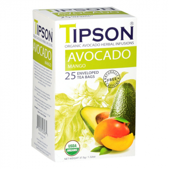 TIPSON Avocado Mango bylinný čaj BIO 25 vrecúšok