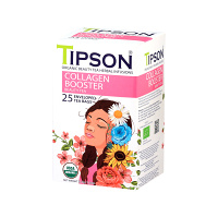 TIPSON Beauty tea collagen booster bylinný čaj BIO 25 vrecúšok