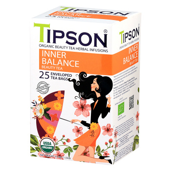 TIPSON Beauty tea inner balance bylinný čaj 25 vrecúšok