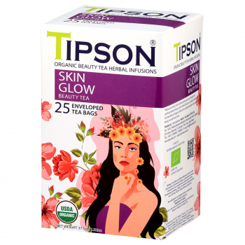 TIPSON Beauty tea skin glow BIO 25 vrecúšok