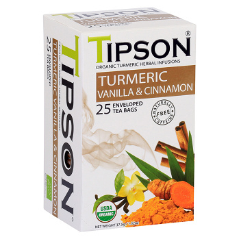 TIPSON Turmeric Vanilla & Cinnamon 25 sáčkov BIO