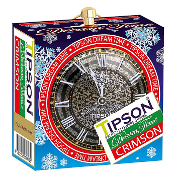 TIPSON Dream Time Christmas Blue Crimson plech ovocný čaj 30 g, expirácie