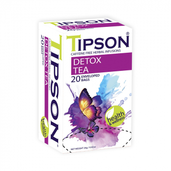 TIPSON Wellness Detox tea bylinný čaj 20 vrecúšok