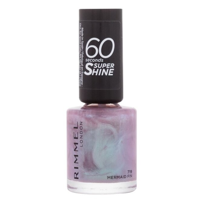RIMMEL LONDON 60 Seconds lak na nehty Super Shine 719 Mermaid Fin 8 ml
