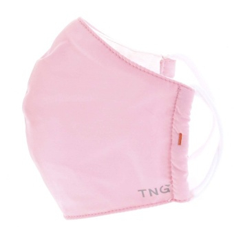 TNG Rúško textilné 3-vrstvové ružové veľkosť M 1 kus