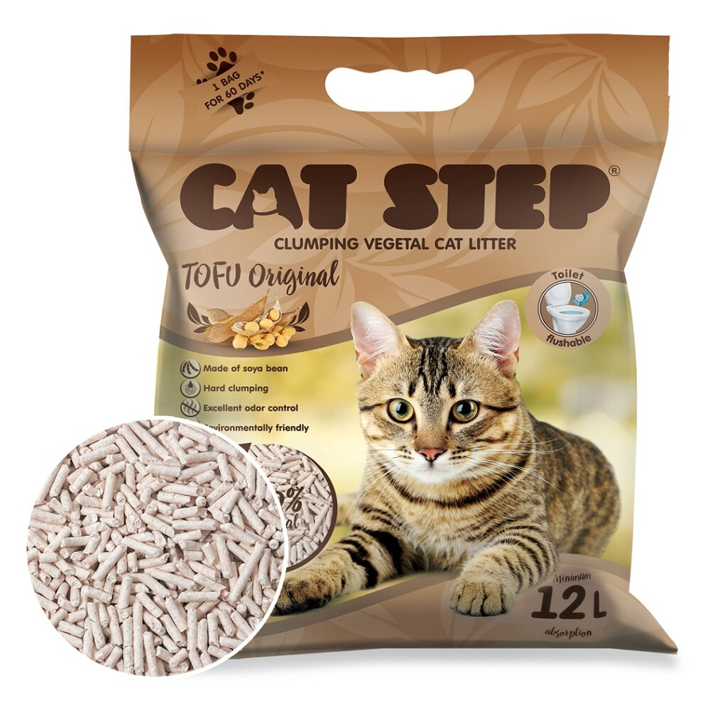 E-shop TOMMI Cat Step Tofu Original podstielka 5,4 kg/12 l
