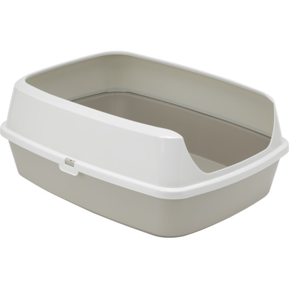 E-shop TOMMI Maryloo WC pro kočky s vysokým okrajem šedá 50 cm