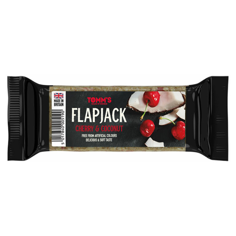Bombus Tomm's Flapjack ovsená tyčinka príchuť Cherry & Coconut 100 g kúpite na Mojalekaren.sk