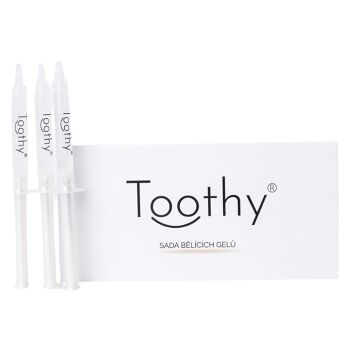 TOOTHY Gel Kit doplňujúce gély na bielenie zubov 3 kusy na 6 dní (Sady na bielenie zubov, gély a séra)