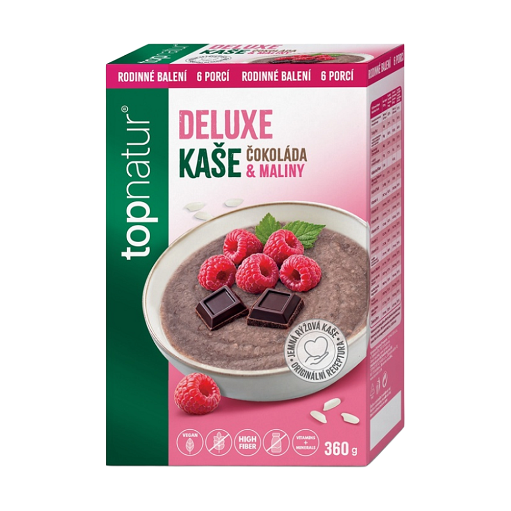 TOPNATUR Deluxe kaša čokoláda & malina 360 g