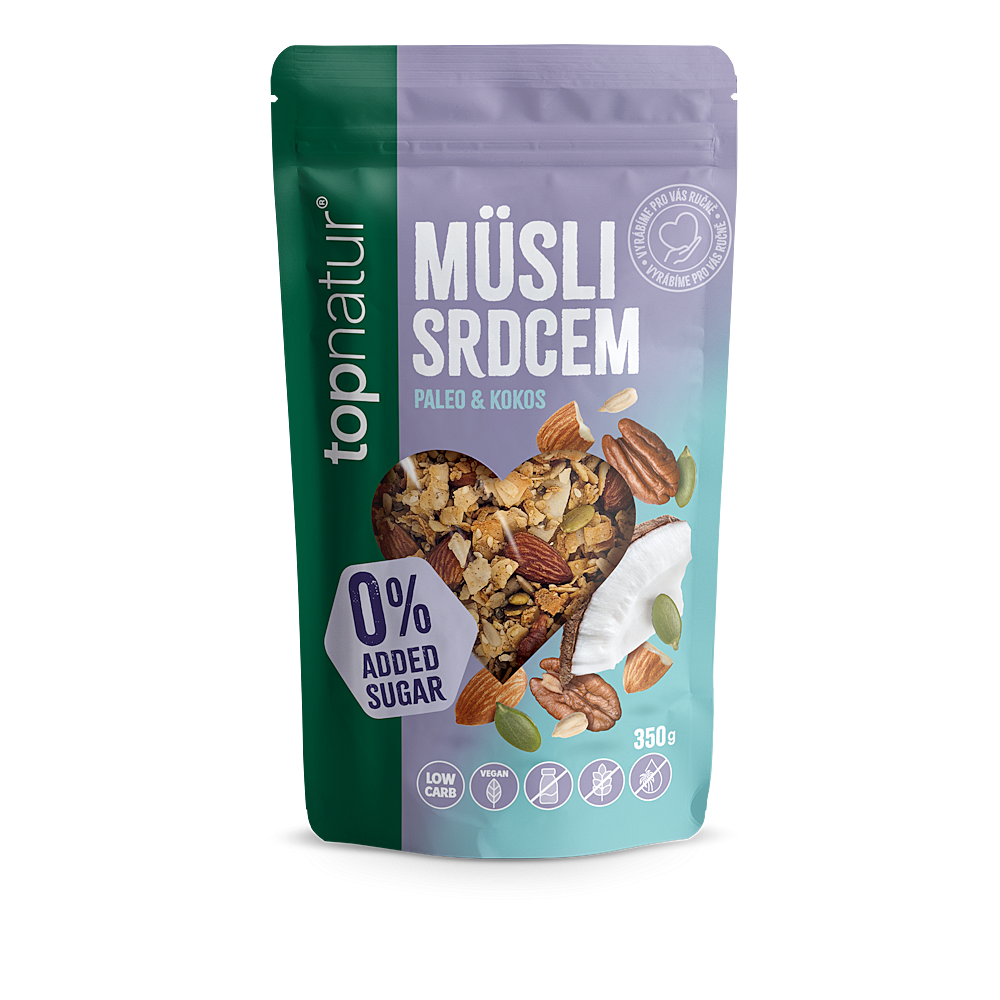 TOPNATUR Low carb müsli srdcom 350 g kúpite na Mojalekaren.sk