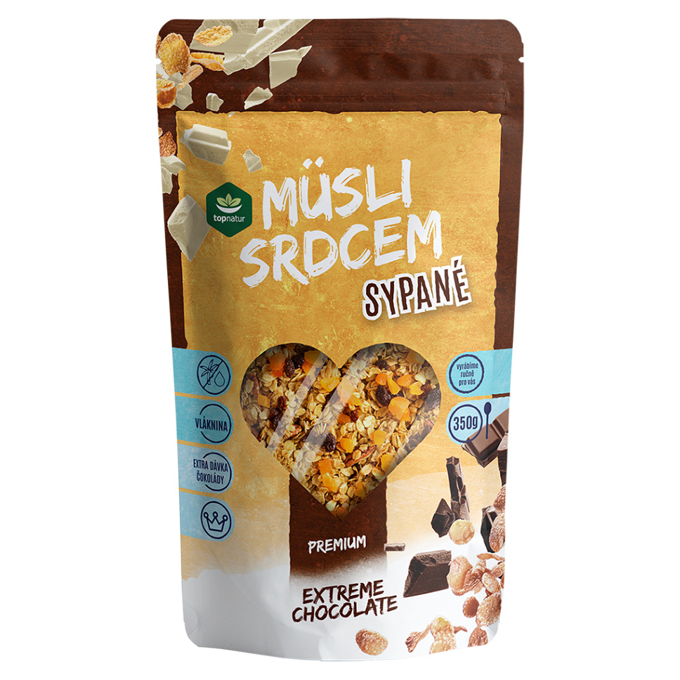 TOPNATUR Müsli srdcom extreme chocolate 350 g
