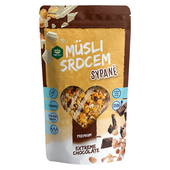 TOPNATUR Müsli srdcom extreme chocolate 350 g (Müsli zmesi) - Viaczložkové