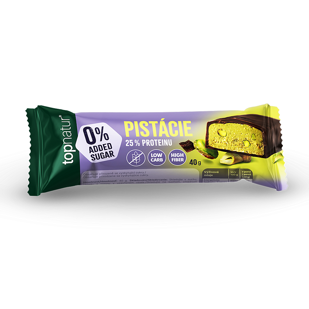 TOPNATUR No sdded sugar protein tyčinka pistácia 40 g kúpite na Mojalekaren.sk